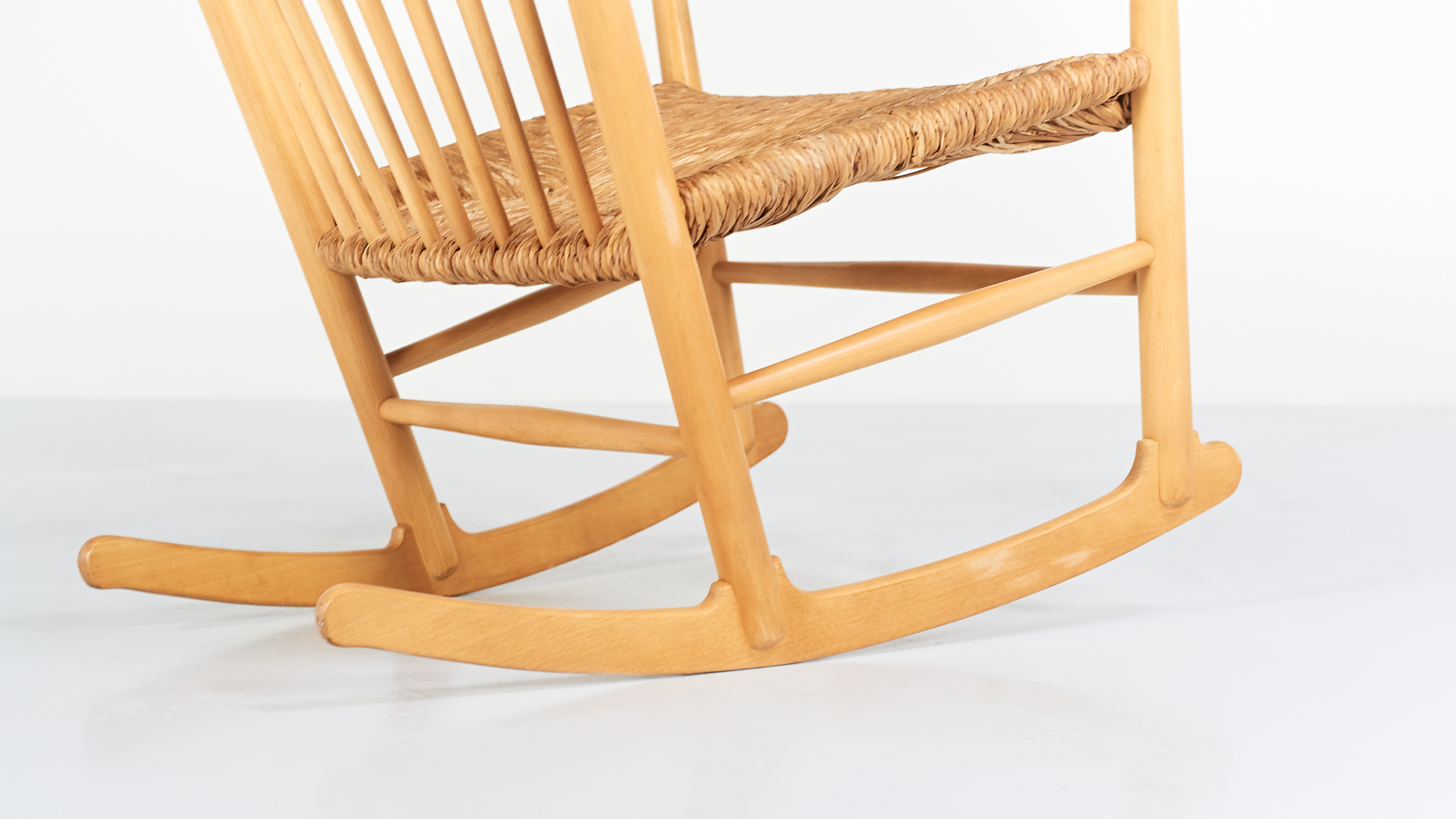 orange j16 rocking chair