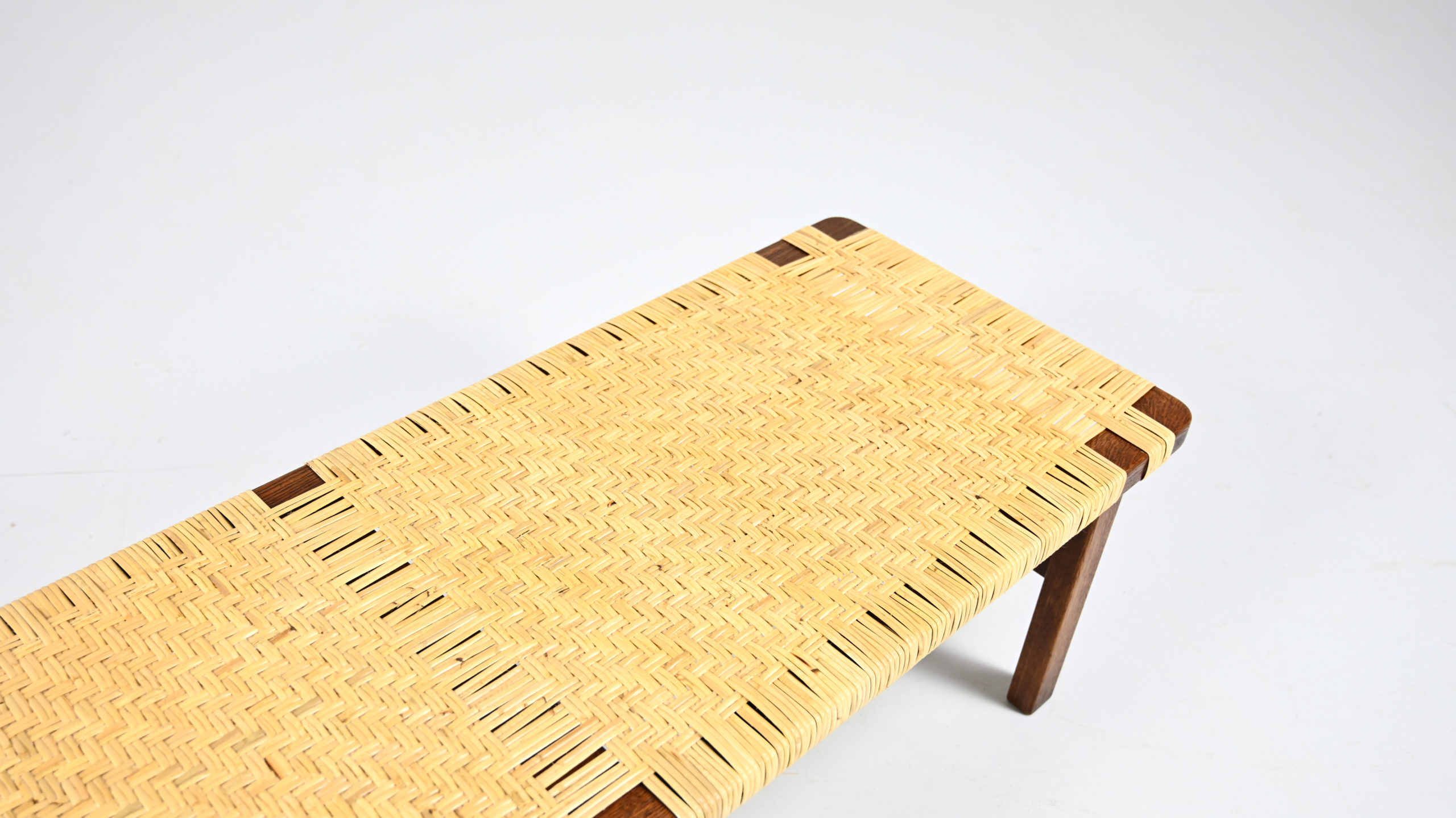 272 Fredericia Stolefabrik Borge Mogensen rattan cane oak danish design coffee table bench scandinavian vintage retro classic icon