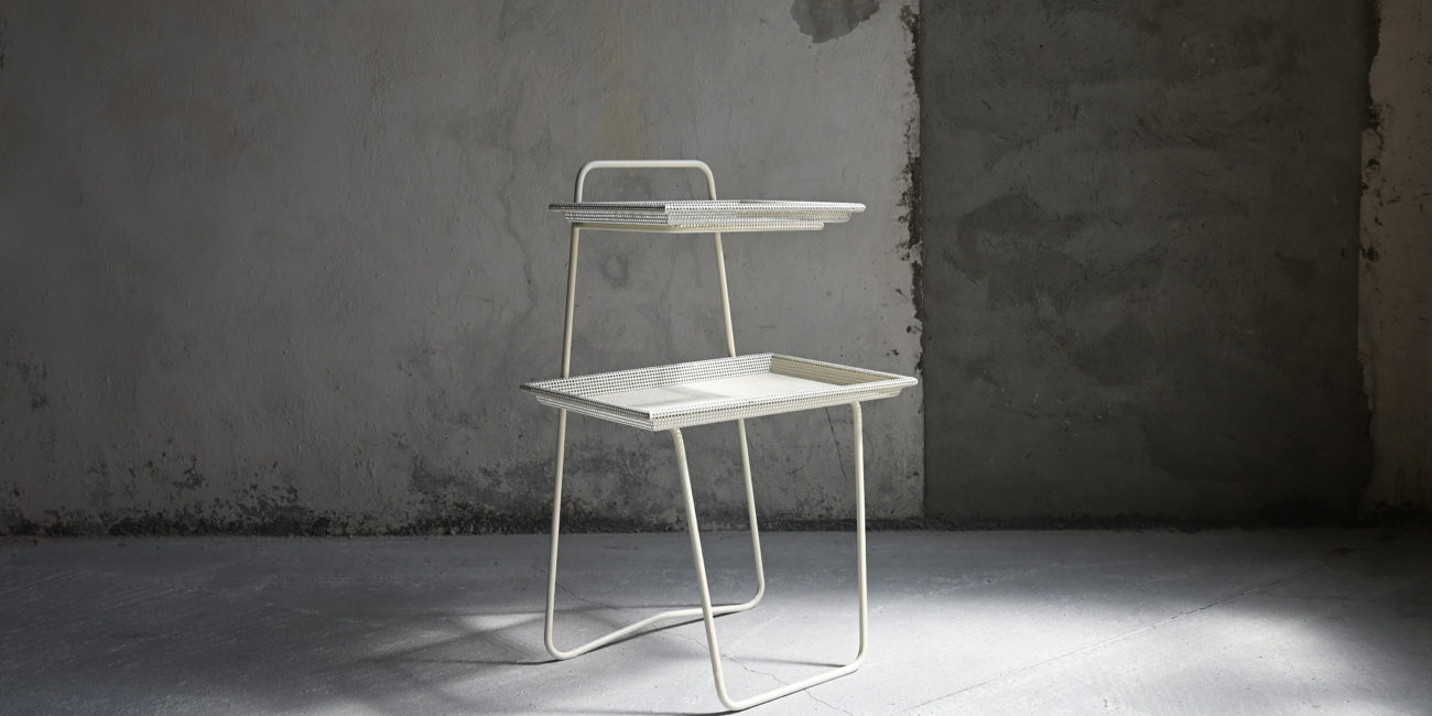 mathieu mategot phone table téléphone atelier mategot perforated metal perfore mid century modern moderniste modernism french design francais