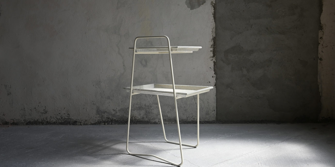 mathieu mategot phone table téléphone atelier mategot perforated metal perfore mid century modern moderniste modernism french design francais