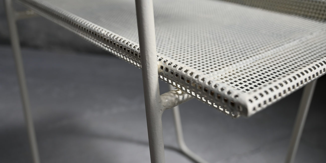 mathieu mategot phone table téléphone atelier mategot perforated metal perfore mid century modern moderniste modernism french design francais