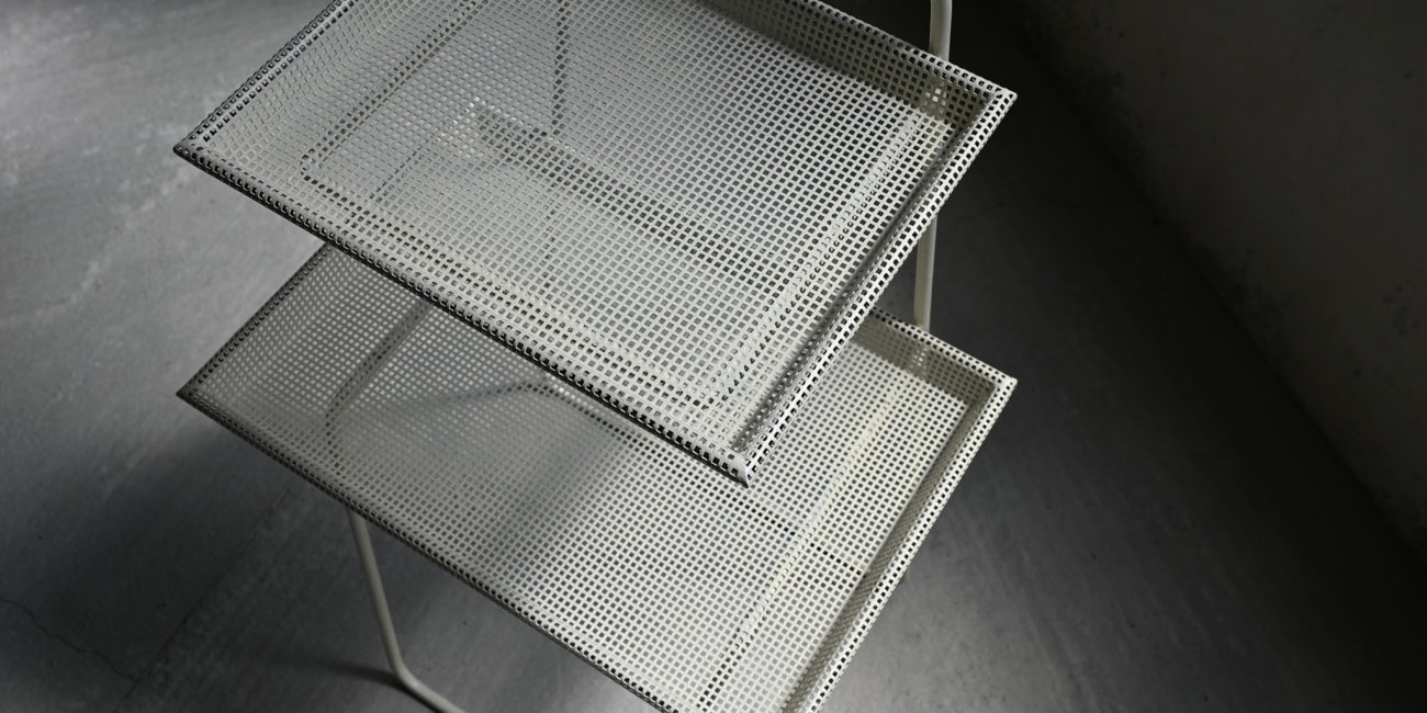 mathieu mategot phone table téléphone atelier mategot perforated metal perfore mid century modern moderniste modernism french design francais