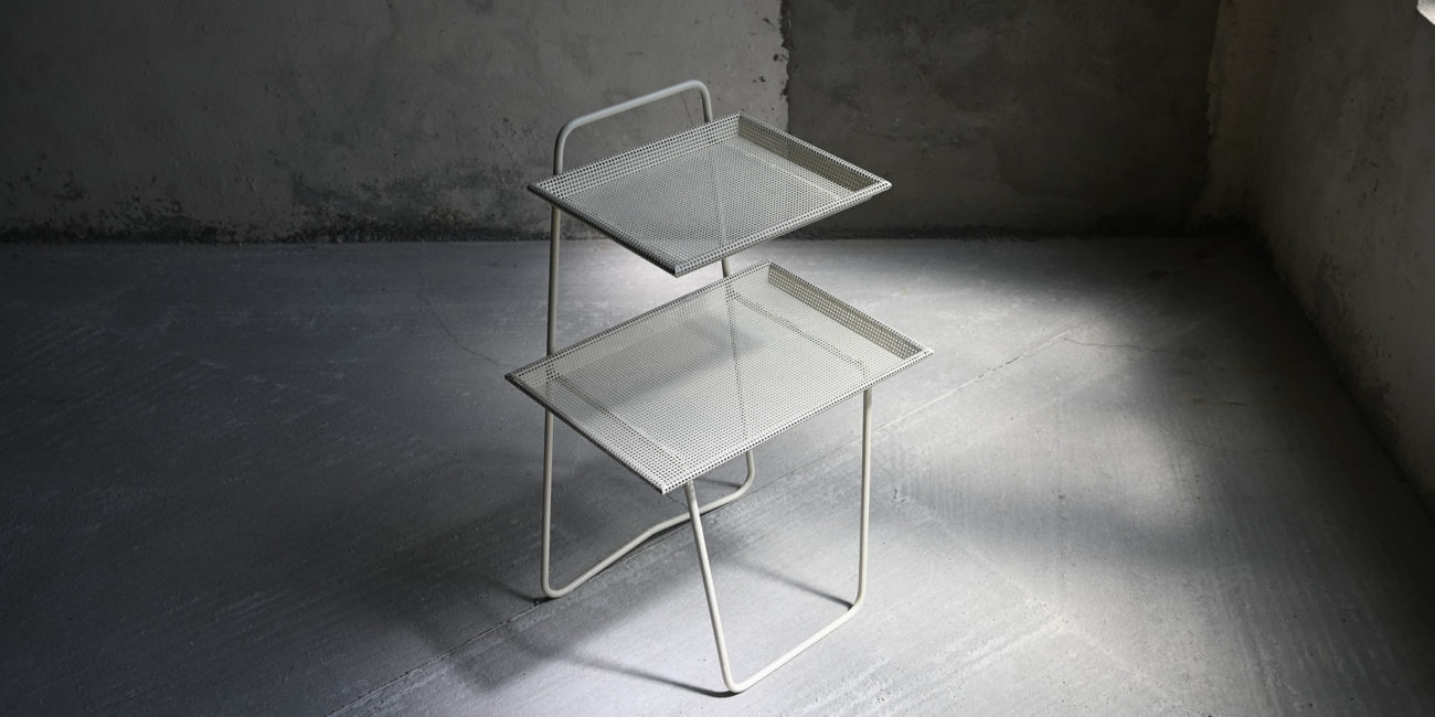 mathieu mategot phone table téléphone atelier mategot perforated metal perfore mid century modern moderniste modernism french design francais