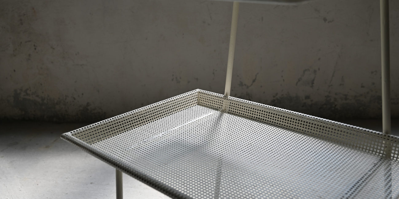 mathieu mategot phone table téléphone atelier mategot perforated metal perfore mid century modern moderniste modernism french design francais