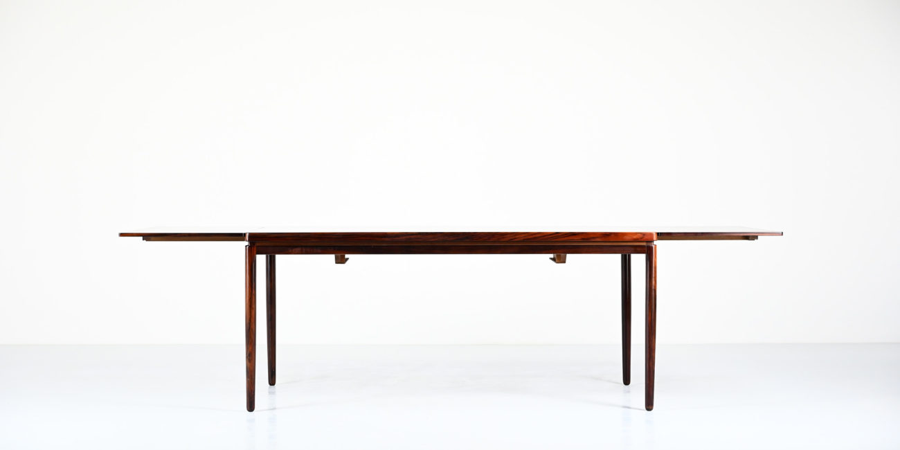 johannes andersen dining table de salle a manger christian linneberg mobelfabrik model 8 danish design danois scandinavian teak palissander rosewood palisander