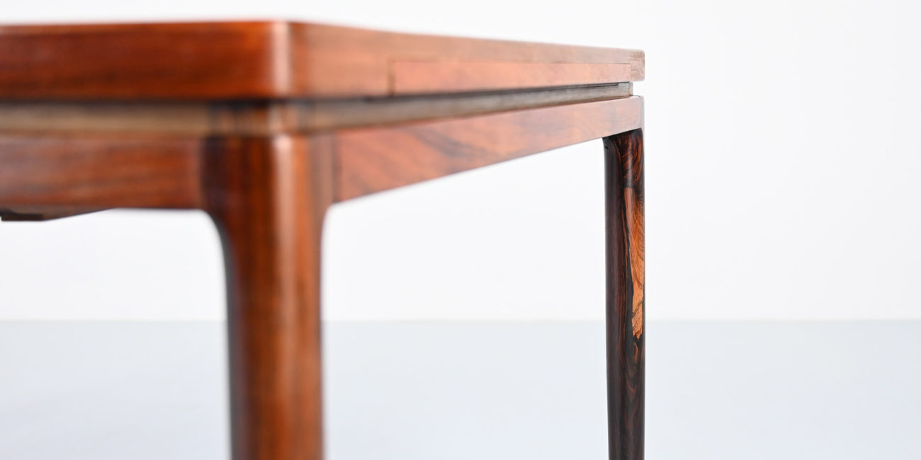 johannes andersen dining table de salle a manger christian linneberg mobelfabrik model 8 danish design danois scandinavian teak palissander rosewood palisander