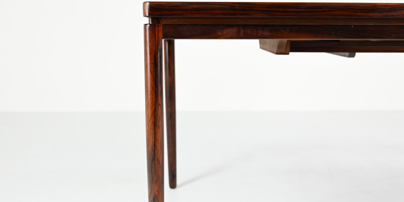 johannes andersen dining table de salle a manger christian linneberg mobelfabrik model 8 danish design danois scandinavian teak palissander rosewood palisander