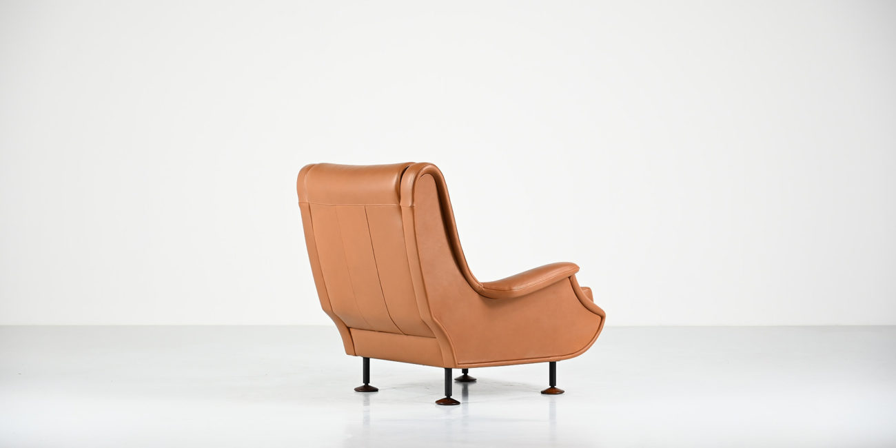 marco zanuso regent armchair design mid century modern arflex vintage armchair fauteuil leather cuir lady senior triennale