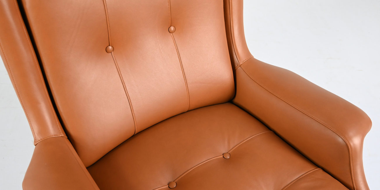 marco zanuso regent armchair design mid century modern arflex vintage armchair fauteuil leather cuir lady senior triennale
