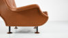 marco zanuso regent armchair design mid century modern arflex vintage armchair fauteuil leather cuir lady senior triennale