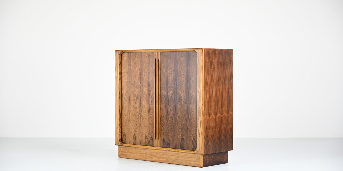 High cabinet tambour doors Bernhard Pedersen & Son denmark danish design sideboard rosewood palissander