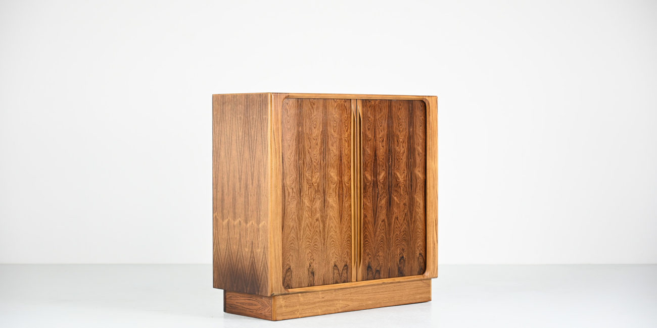High cabinet tambour doors Bernhard Pedersen & Son denmark danish design sideboard rosewood palissander