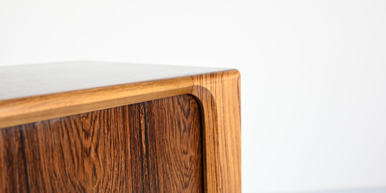 High cabinet tambour doors Bernhard Pedersen & Son denmark danish design sideboard rosewood palissander