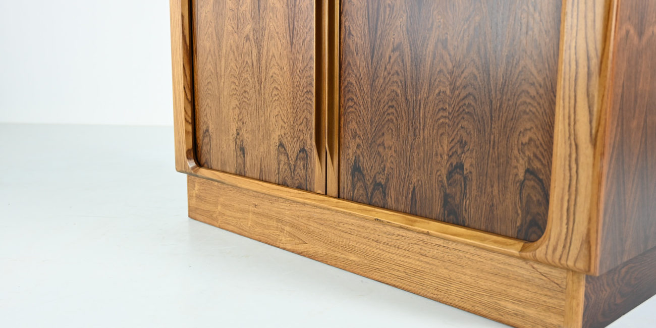 High cabinet tambour doors Bernhard Pedersen & Son denmark danish design sideboard rosewood palissander