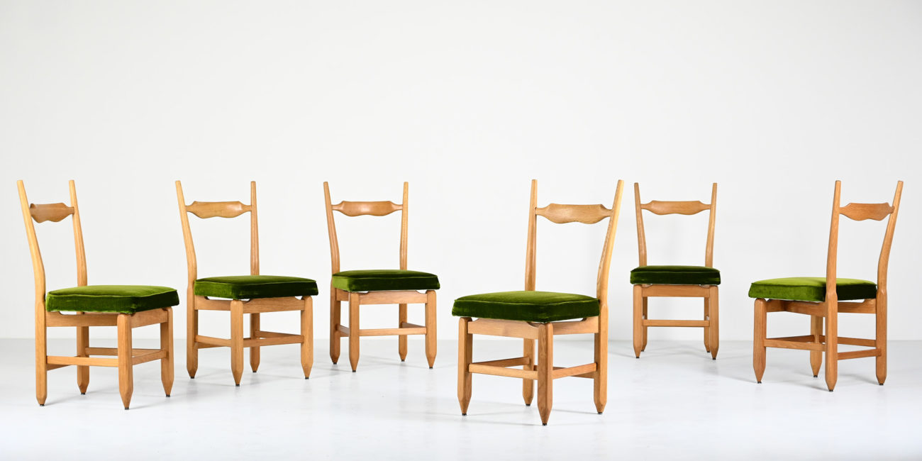 robert guillerme & jacques chambron votre maison chairs chaises charles vintage france mid century modern oak chene