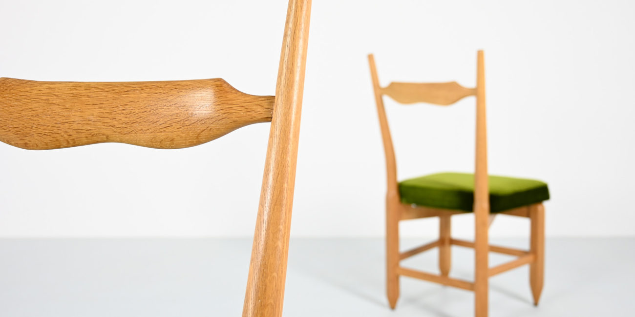 robert guillerme & jacques chambron votre maison chairs chaises charles vintage france mid century modern oak chene