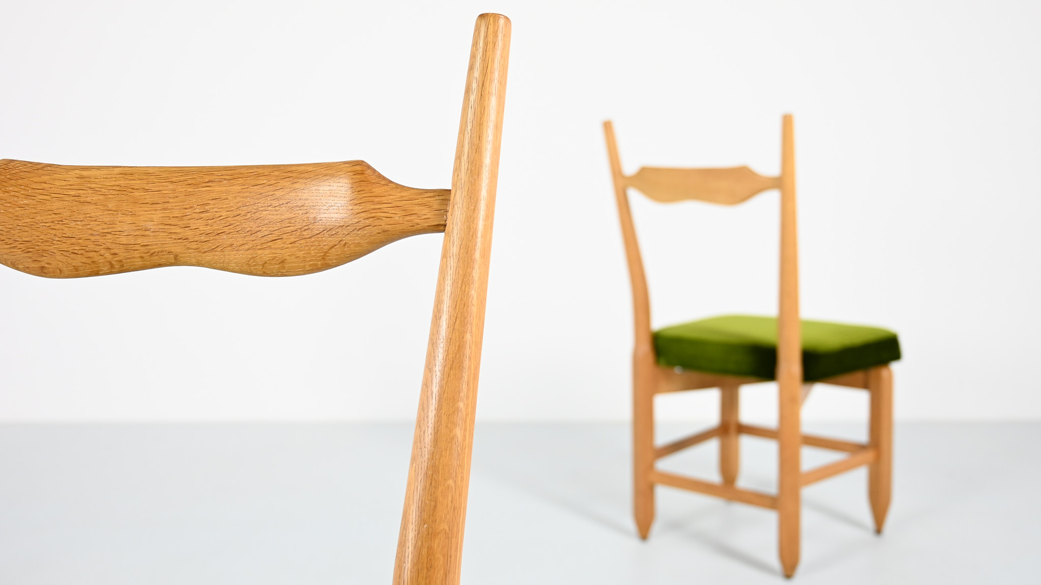 robert guillerme & jacques chambron votre maison chairs chaises charles vintage france mid century modern oak chene