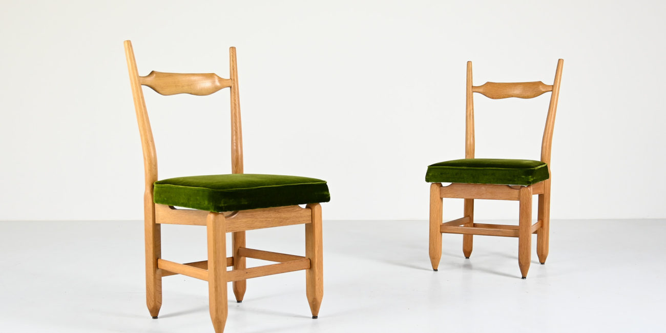 robert guillerme & jacques chambron votre maison chairs chaises charles vintage france mid century modern oak chene