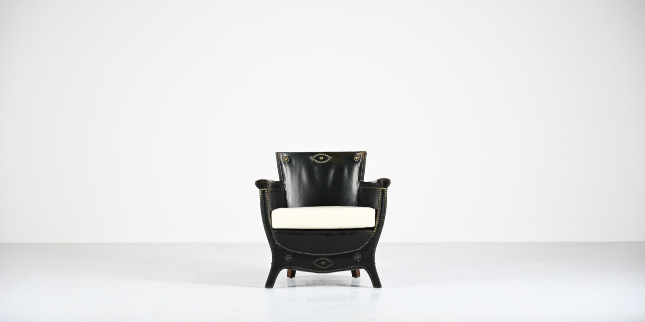 Boet otto schulz armchair club lounge vintage sweden swedish design baroque art deco