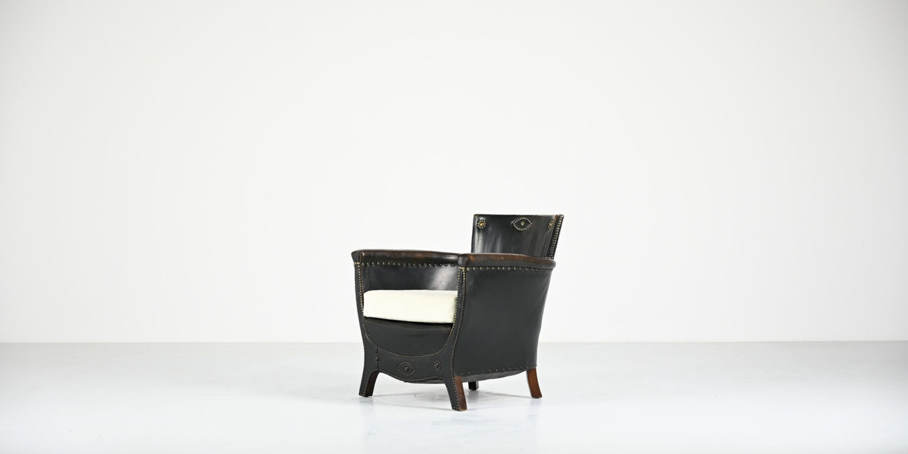 Boet otto schulz armchair club lounge vintage sweden swedish design baroque art deco