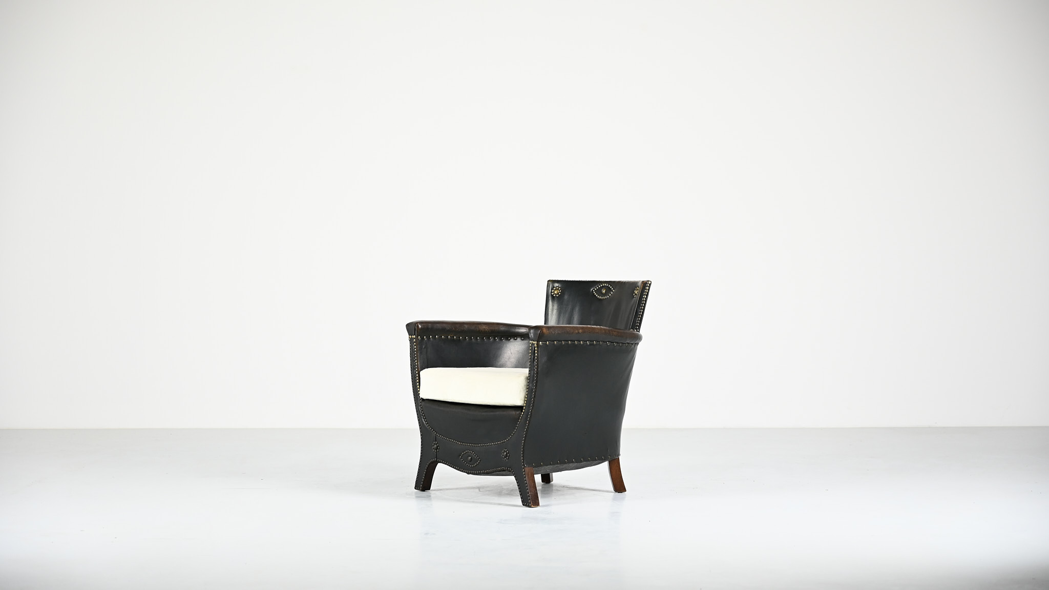 Boet otto schulz armchair club lounge vintage sweden swedish design baroque art deco