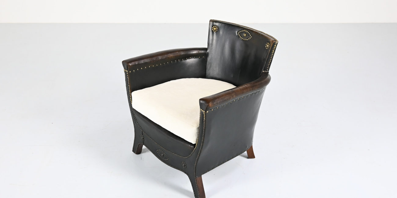 Boet otto schulz armchair club lounge vintage sweden swedish design baroque art deco