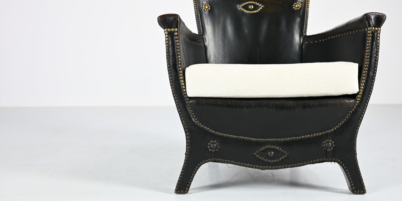 Boet otto schulz armchair club lounge vintage sweden swedish design baroque art deco