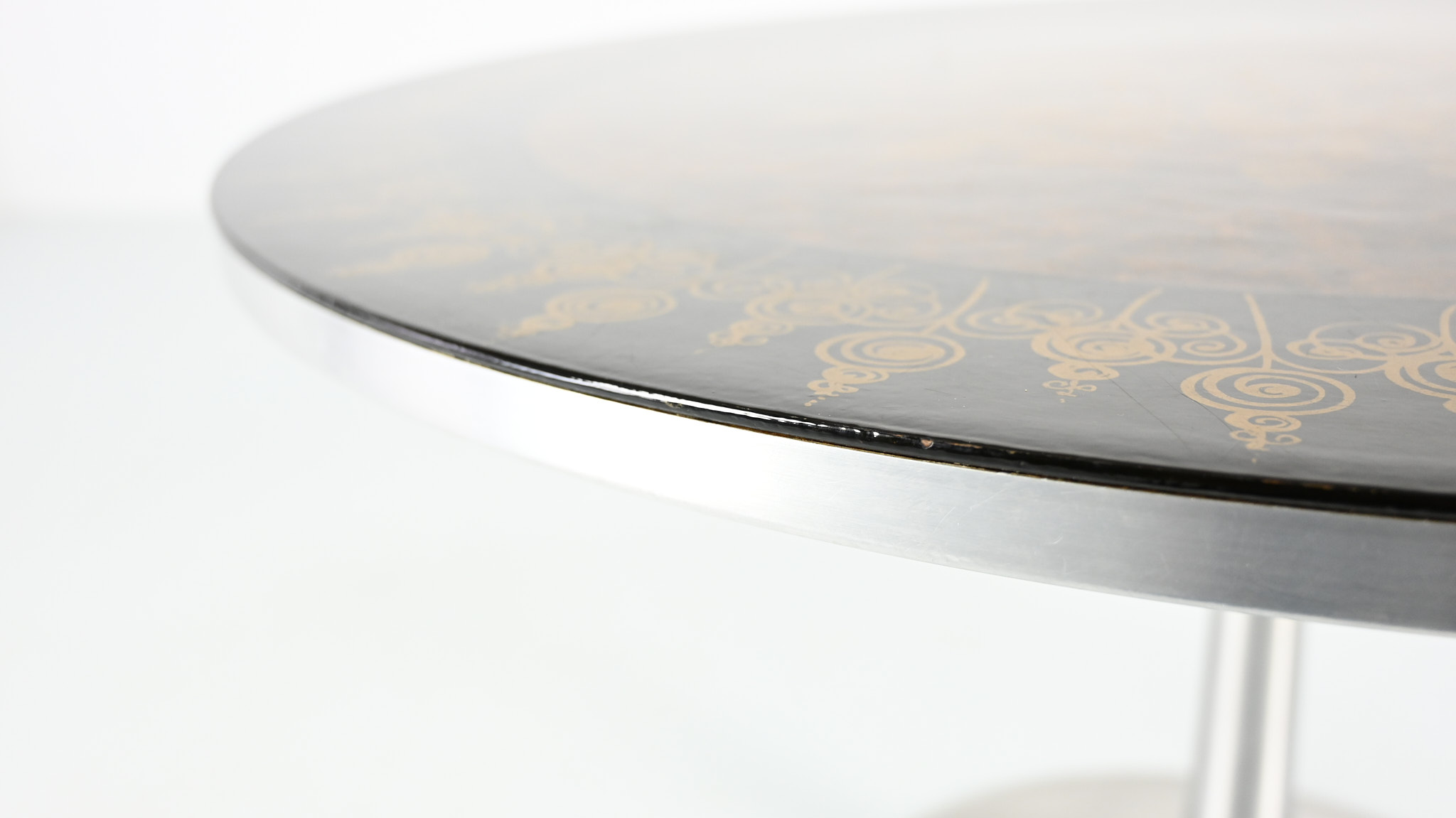 mygge cadovius cado poul table round vintage design danish denmark aluminum