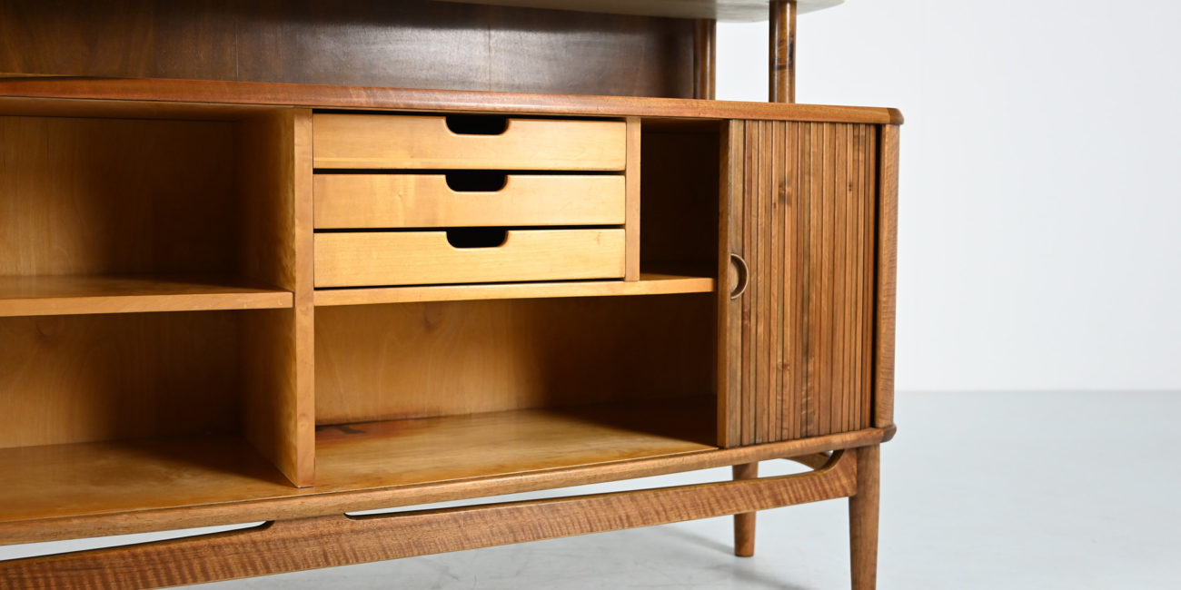 A. Andersen & Bohm kurt olsen cabinet bookshelf highboard cupboard danish scandinavian modern vintage retro design