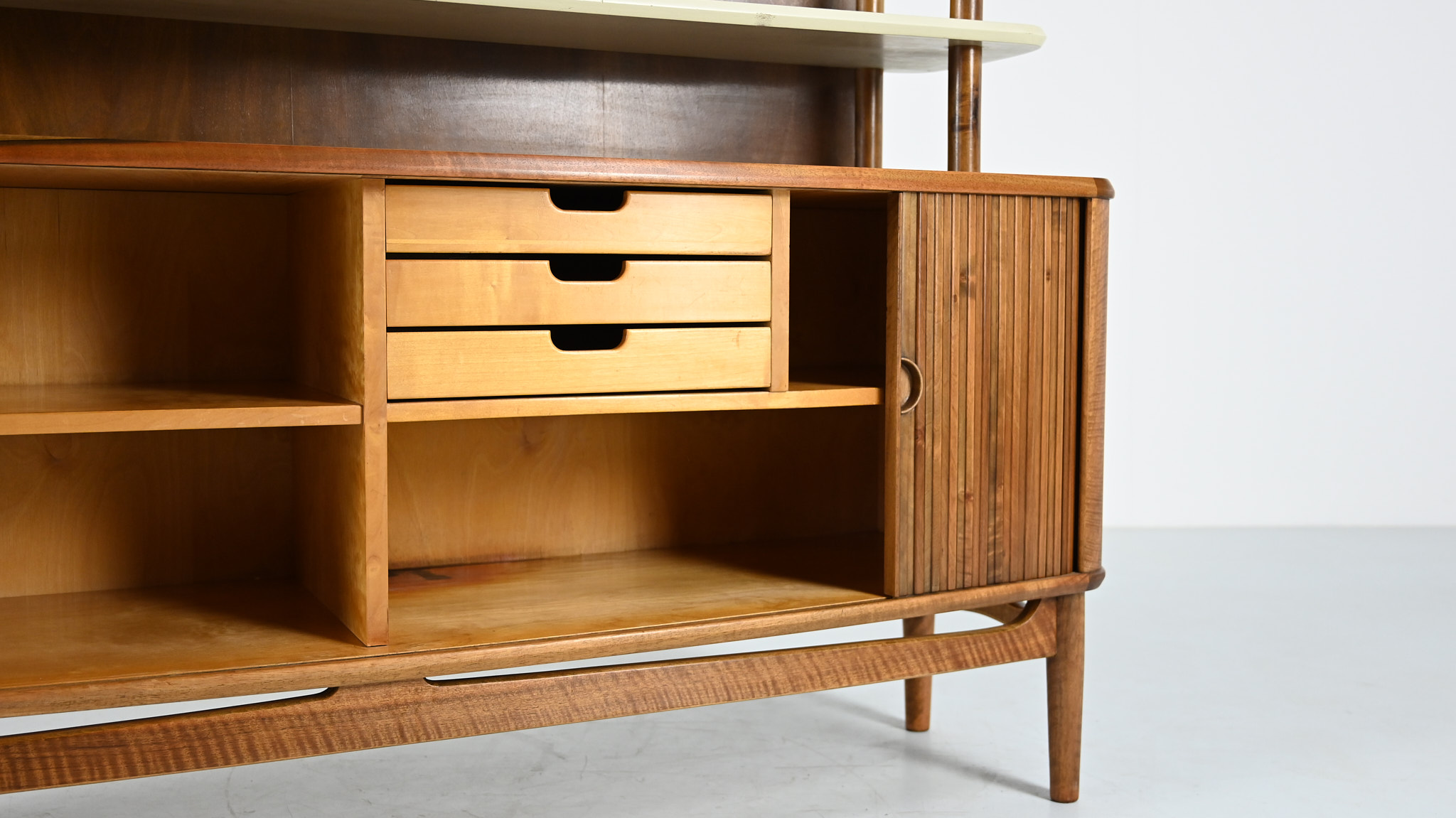 A. Andersen & Bohm kurt olsen cabinet bookshelf highboard cupboard danish scandinavian modern vintage retro design