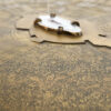 Freeform acid etched brass and agate stone coffee table belgian willy daro jean claude dresse ado chale christian krekels