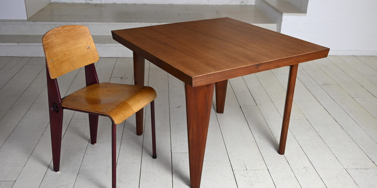 PJ-TA-04-A Pierre Jeanneret square table chandigarh Le Corbusier