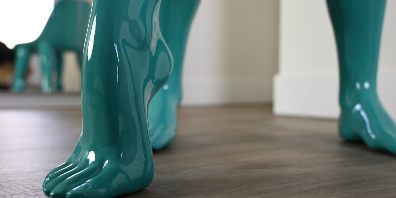 Pharrell Williams Perspective chair Domeau & Pérès blue lagoon