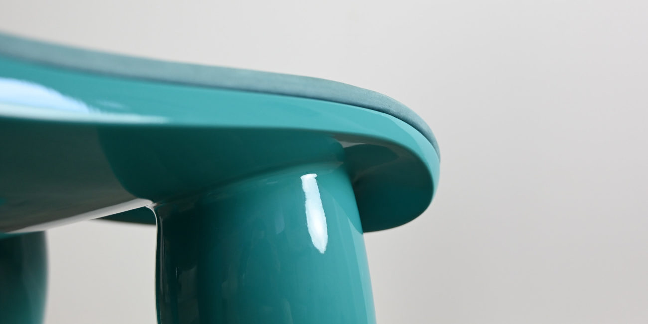 Pharrell Williams Perspective chair Domeau & Pérès blue lagoon