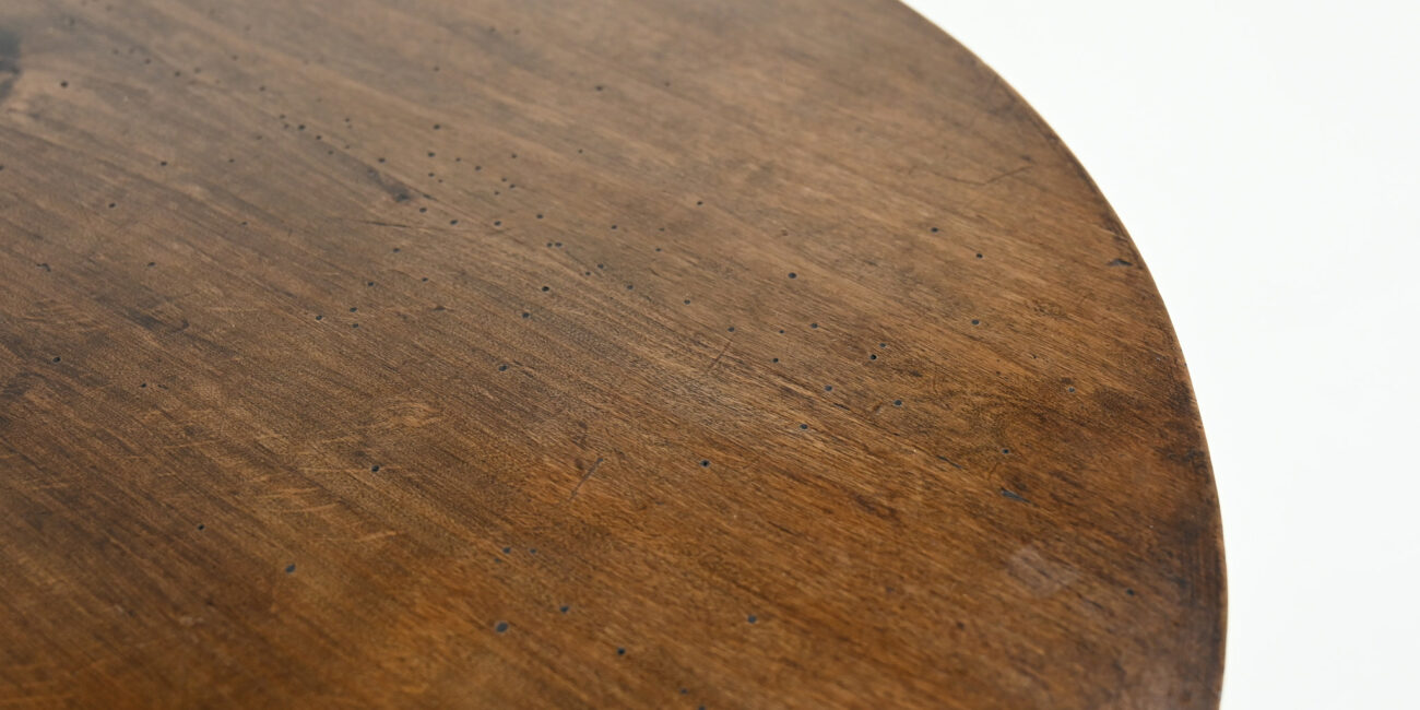 charles dudouyt brutalist primitive brutaliste round side end table ronde rope cane 1940 modernist vintage oak chêne