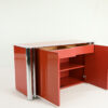 Antonello Mosca Sergio Mazza cinova 1008 sideboard credenza cabinet vintage lacquer coral italian design italy