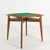 game table bridge Roger Landault Marcel Gascoin reconstruction design vintage utility furniture oak