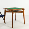 game table bridge Roger Landault Marcel Gascoin reconstruction design vintage utility furniture oak