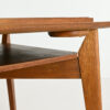 game table bridge Roger Landault Marcel Gascoin reconstruction design vintage utility furniture oak