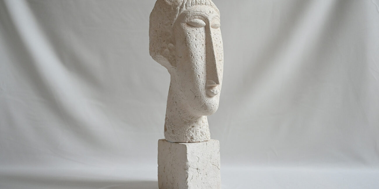 amedeo modigliani woman head terracotta rmn gp reproduction primitivism sculpture