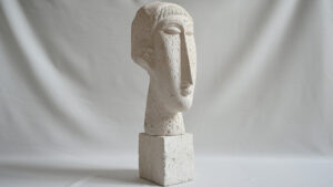 amedeo modigliani woman head terracotta rmn gp reproduction primitivism sculpture