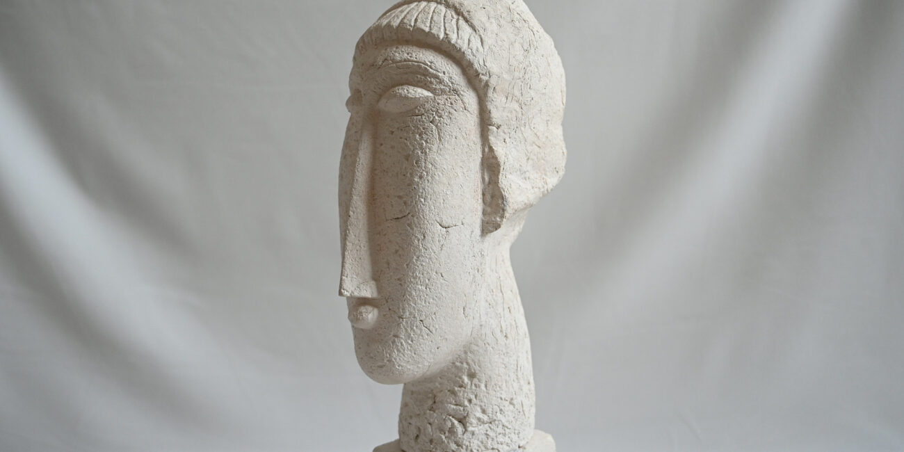 amedeo modigliani woman head terracotta rmn gp reproduction primitivism sculpture