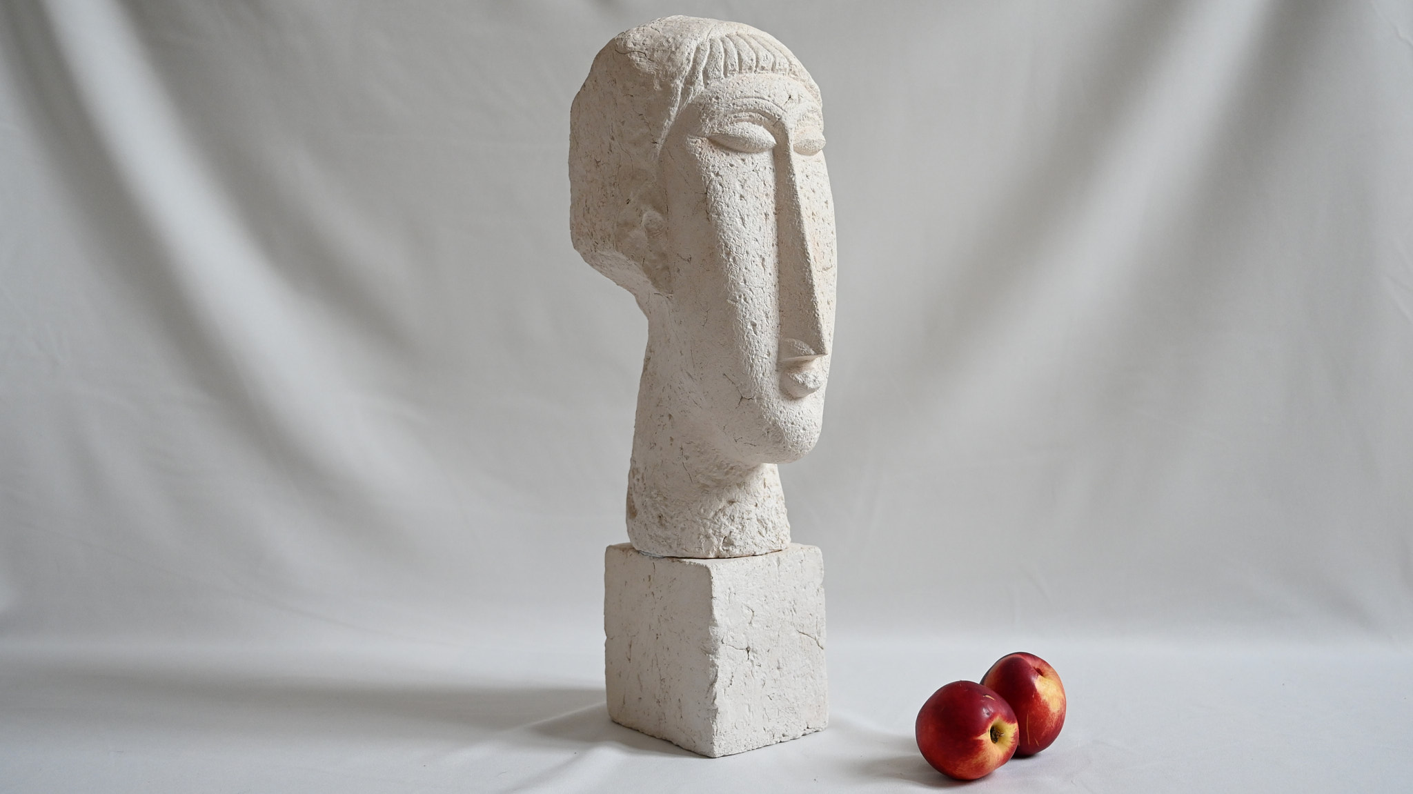 amedeo modigliani woman head terracotta rmn gp reproduction primitivism sculpture