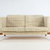 vintage sofa fritz hansen wool teak scandinavian danish couch