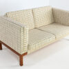 vintage sofa fritz hansen wool teak scandinavian danish couch