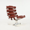 pierre vandel vertebre rib lounge chair space age mid century modern aluminum leather oscar niemeyer joe colombo