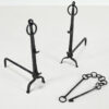 cast wrought iron andirons firedog 17th 18th 19th samuel yellin gothic french