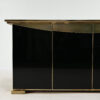 hollywood regency brass mirror sideboard credenza belgian belgium design jansen rizzo vintage belgo crom chrome