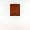 danish scandinavian floating cabinet design teak tambour door credenza bar drybar dovetail dovetails