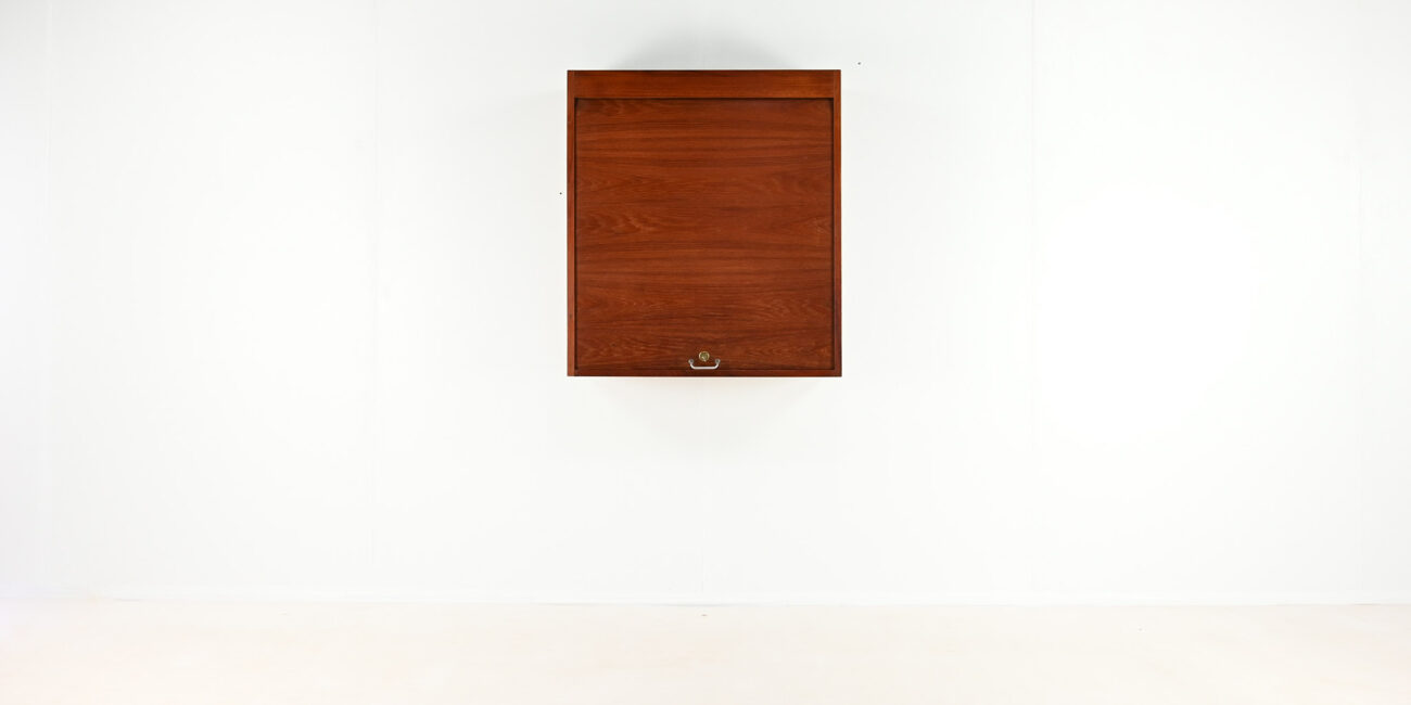 danish scandinavian floating cabinet design teak tambour door credenza bar drybar dovetail dovetails